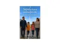 Copertina libro "Separazione consapevole": genitori separati con figli, che camminano tenendosi per mano, simboleggiando un nuovo equilibrio familiare.