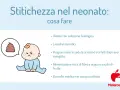 Bambino che fa la cacca con espressione contrariata, simbolo di stitichezza.
