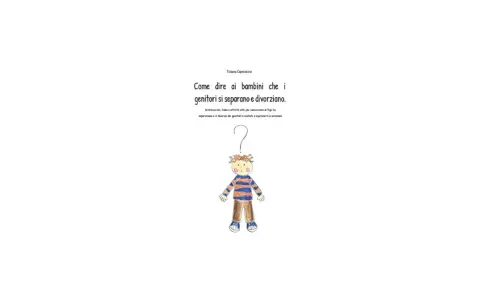Un bambino con un punto interrogativo sopra, con il titolo "Come dire ai bambini che i genitori si separano e divorziano".