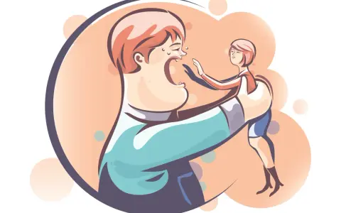 Un padre urla, disperato, mentre una figlia lo respinge. Un momento difficile, quando i figli ti feriscono.