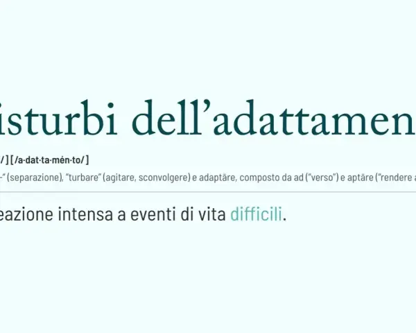 Disturbi dell'adattamento: una reazione intensa a eventi di vita difficili. I sintomi possono manifestarsi in vari modi.
